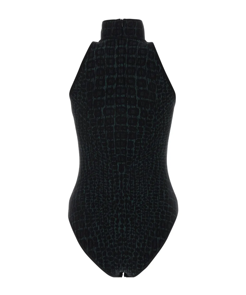 Mock Neck Knit Bodysuit