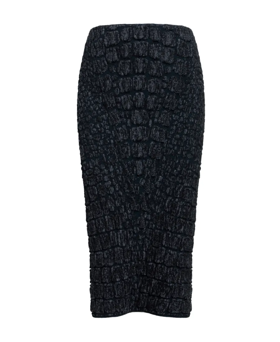 Embossed Pencil Skirt