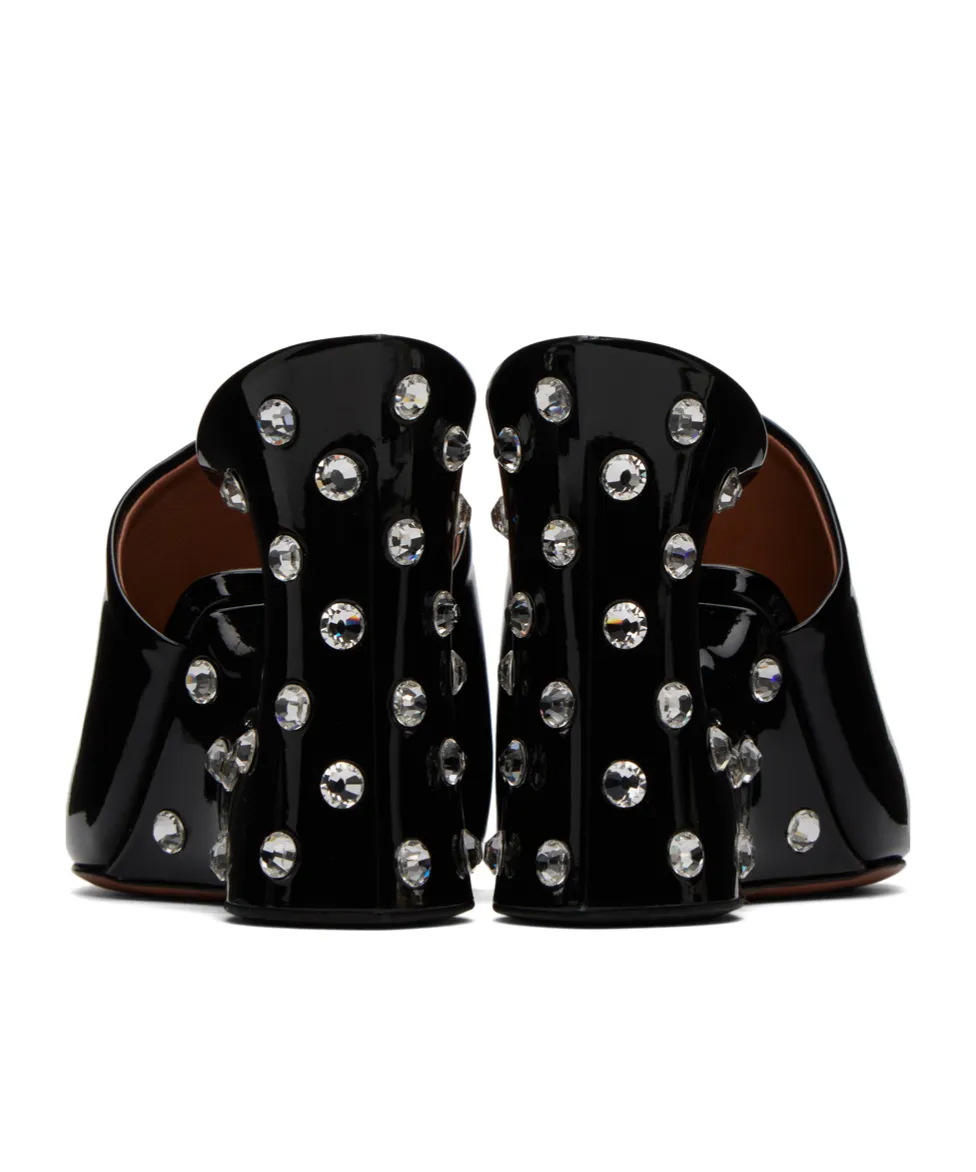 Rhinestone Decorative High-Heeled Muller Shoes