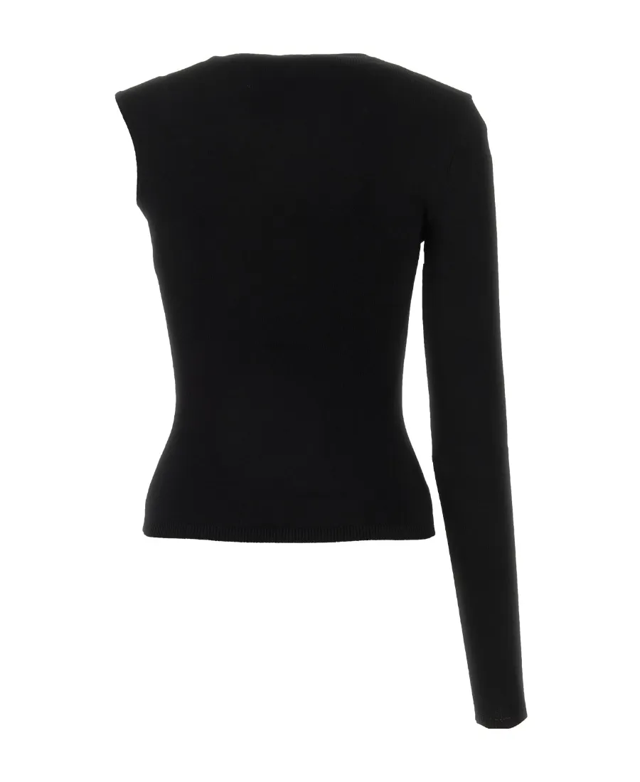 Single Long-Sleeved Ruched Top