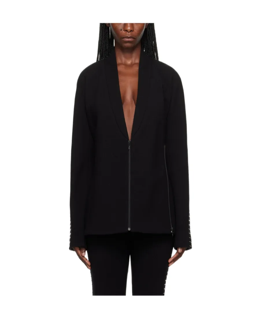 Long-Sleeved Zipper Casual Jacket