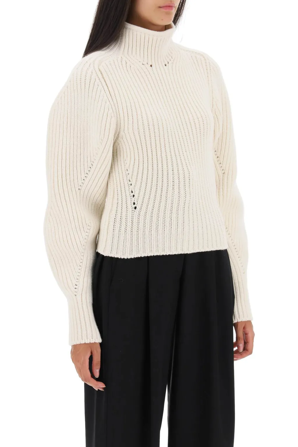 Rib Long-Sleeved Sweater