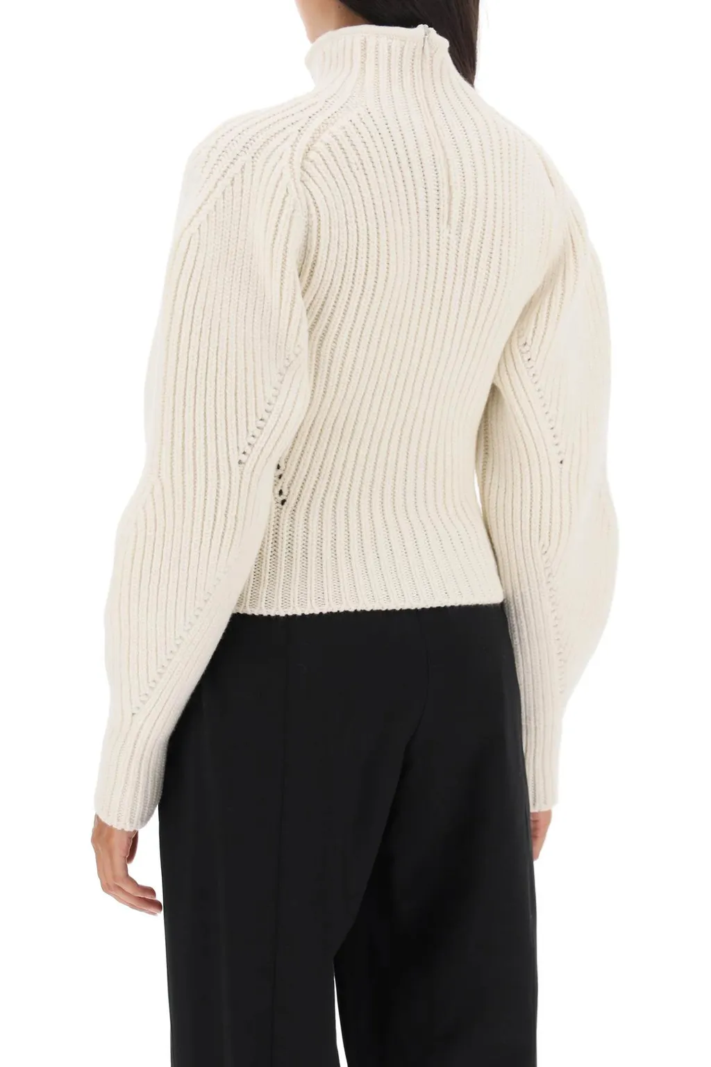 Rib Long-Sleeved Sweater