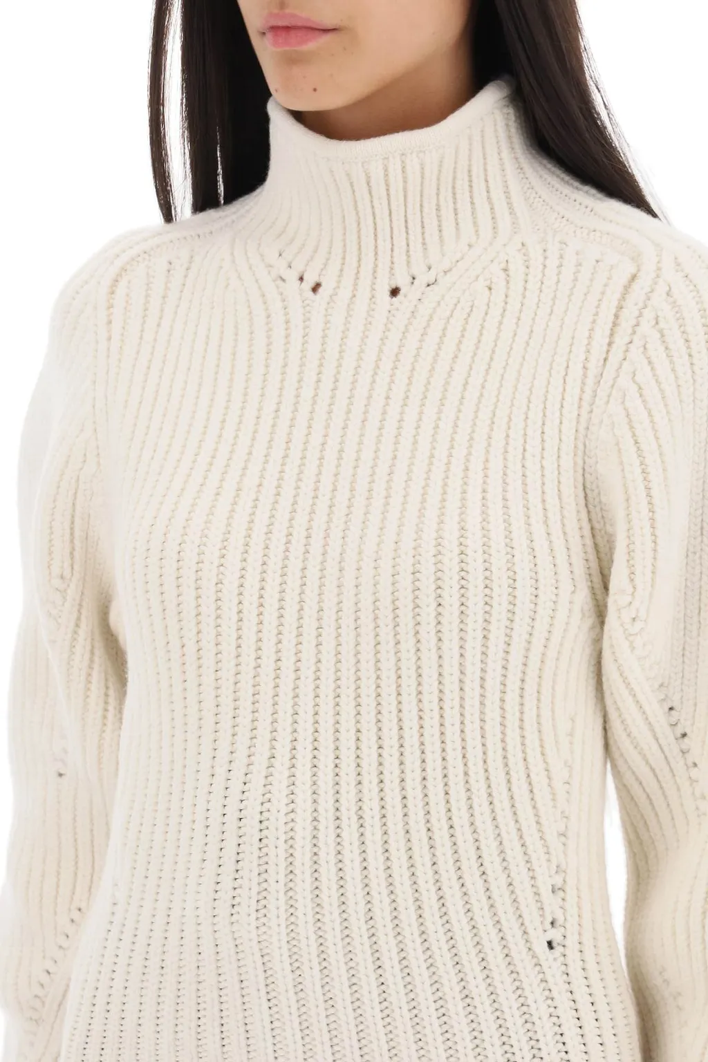 Rib Long-Sleeved Sweater