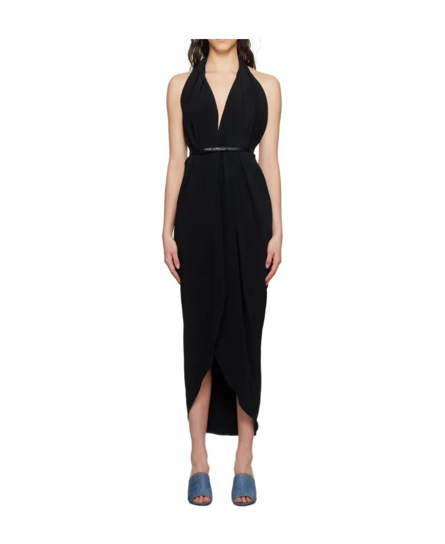 Belted Long Dress