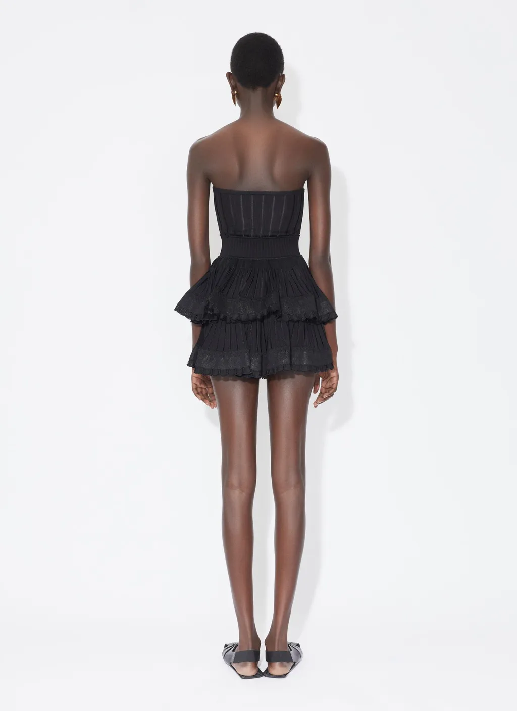 Crinoline Ribbed-Knit Sleeveless Top