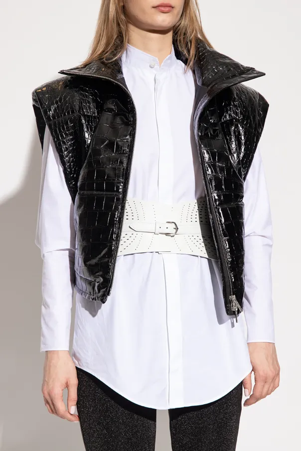 Laser-Cut Bustier Buckle Belt