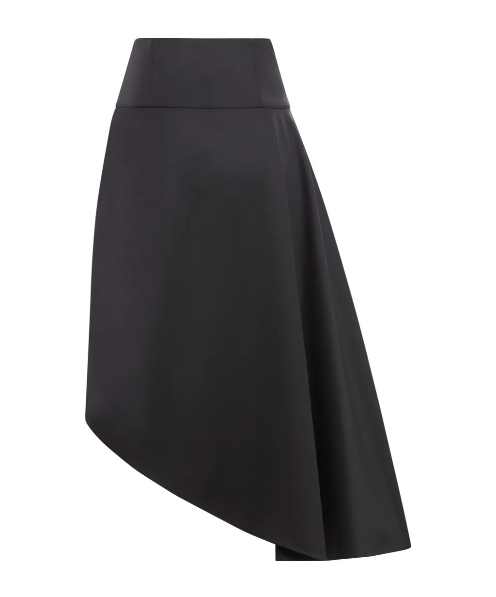 Fluid Asymmetric Midi Skirt