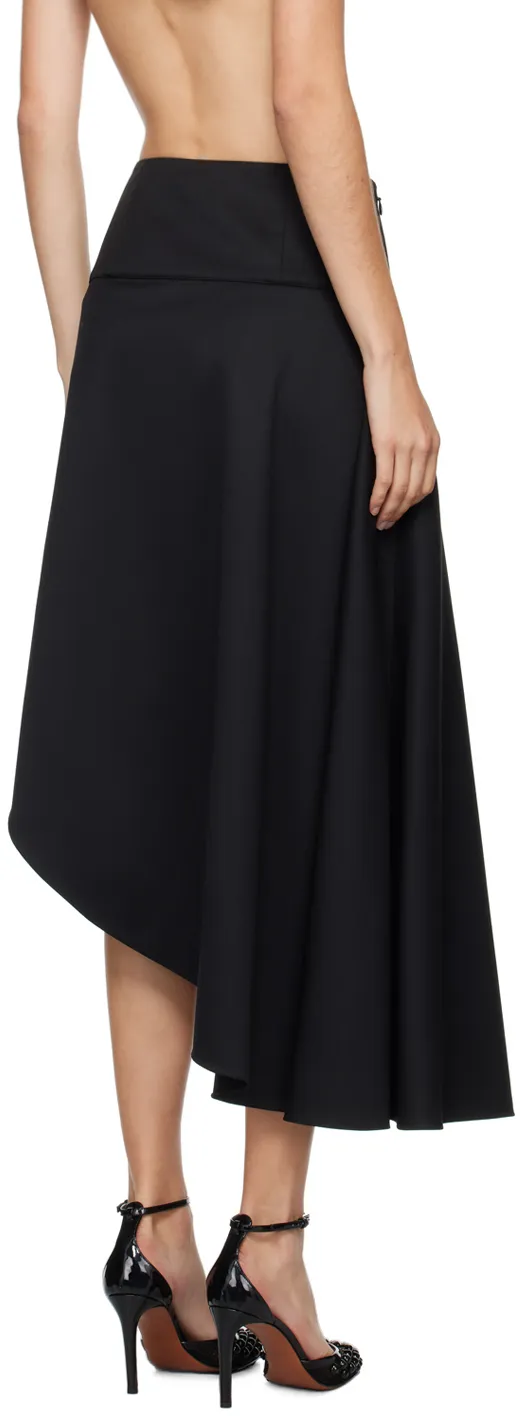 Fluid Asymmetric Midi Skirt