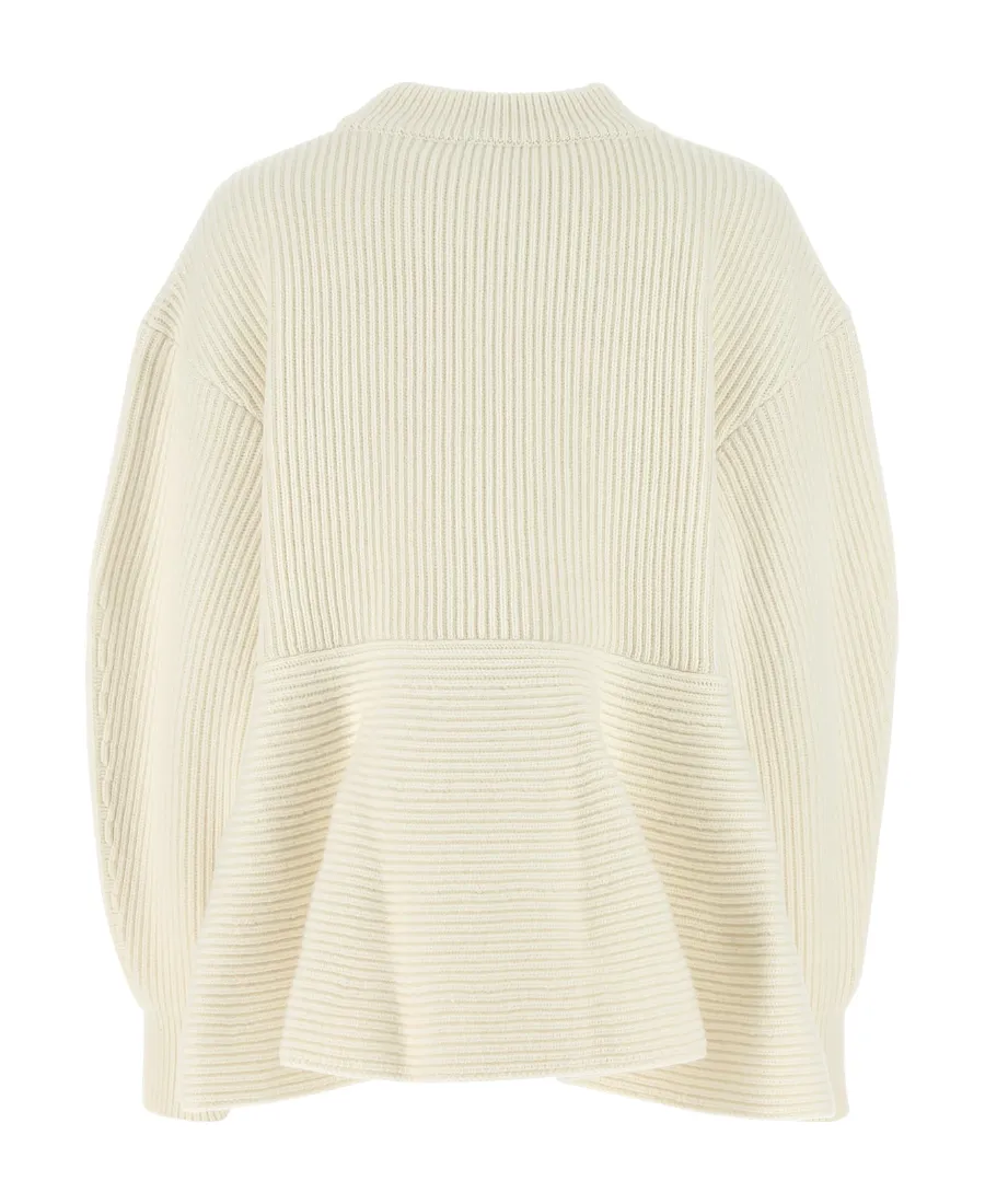 Crewneck Rib-Knitted Jumper