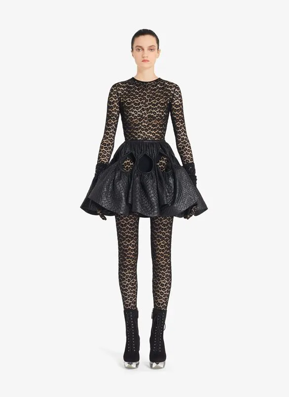 Leopard Print Lace Bodysuit