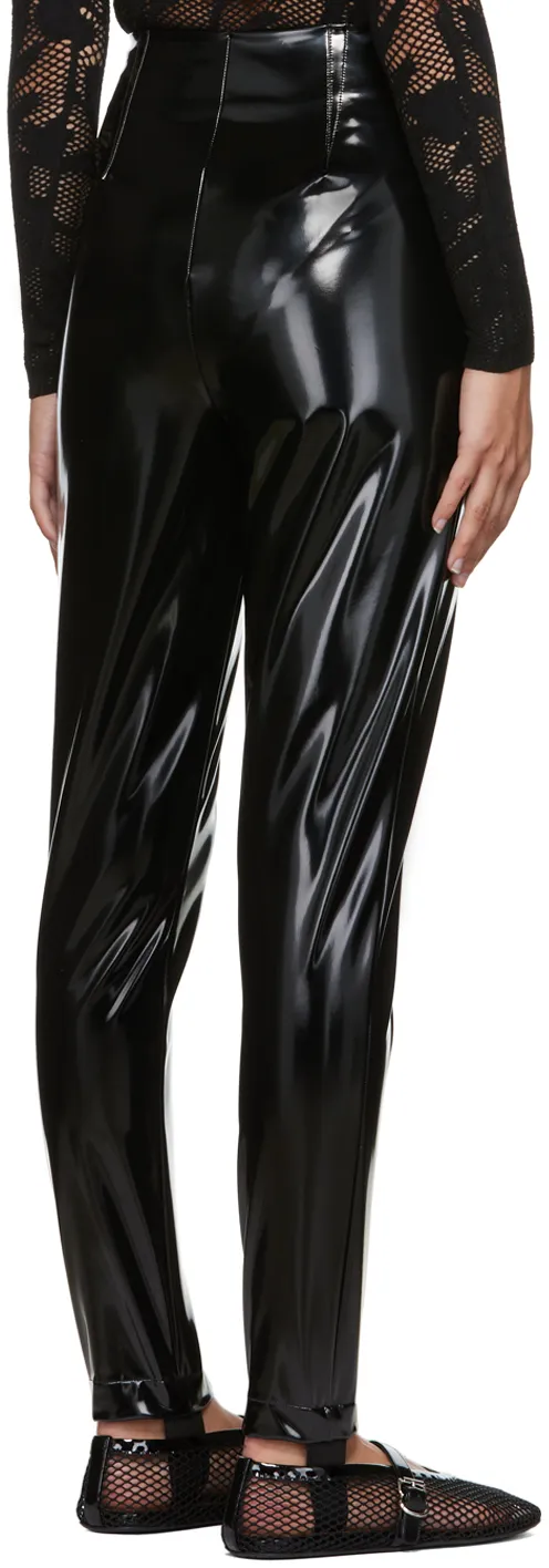 High Shine Stirrup Hem Pants