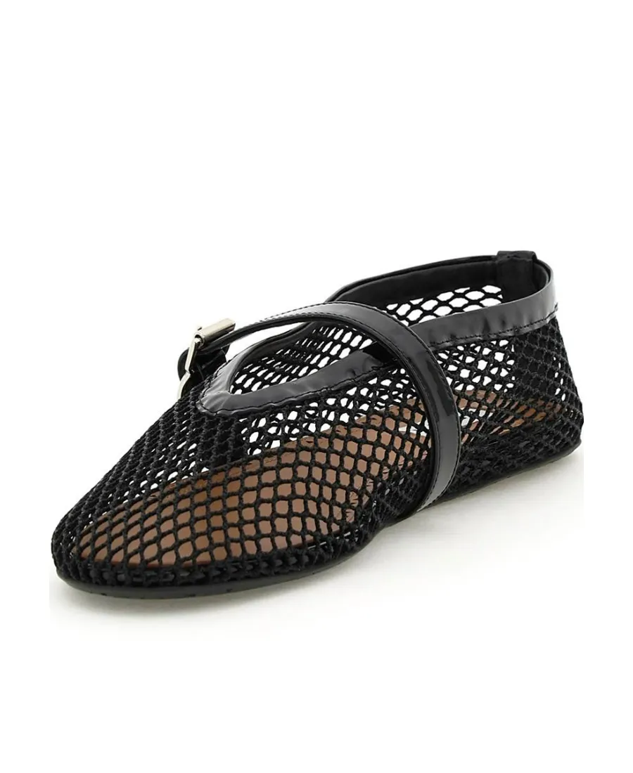 Fishnet Ballet Flats