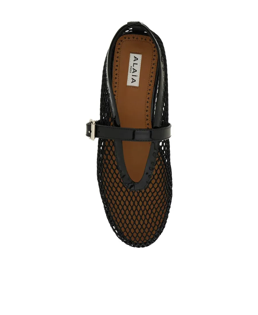 Fishnet Ballet Flats