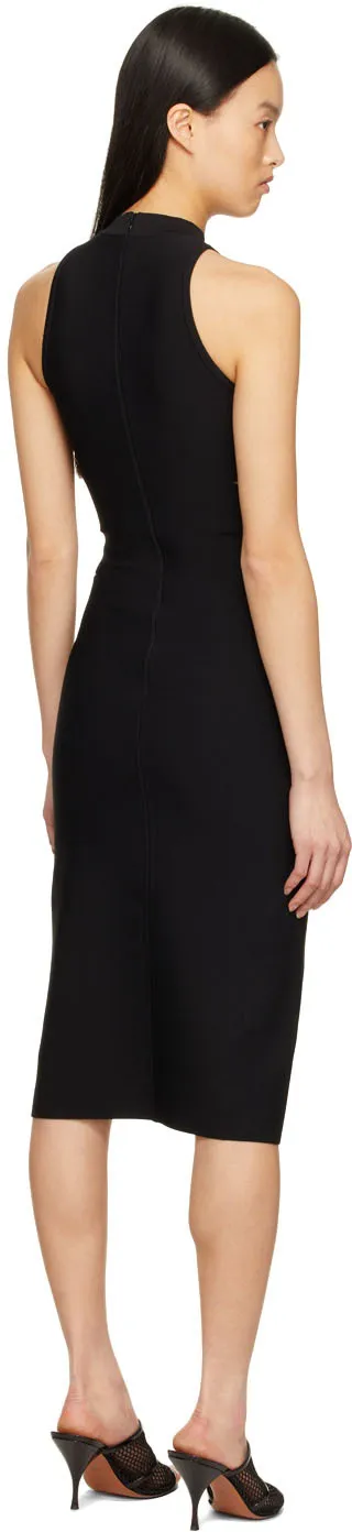 Hollow-Out Medium-Length Dress