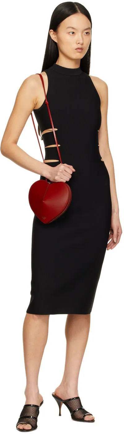 Hollow-Out Medium-Length Dress