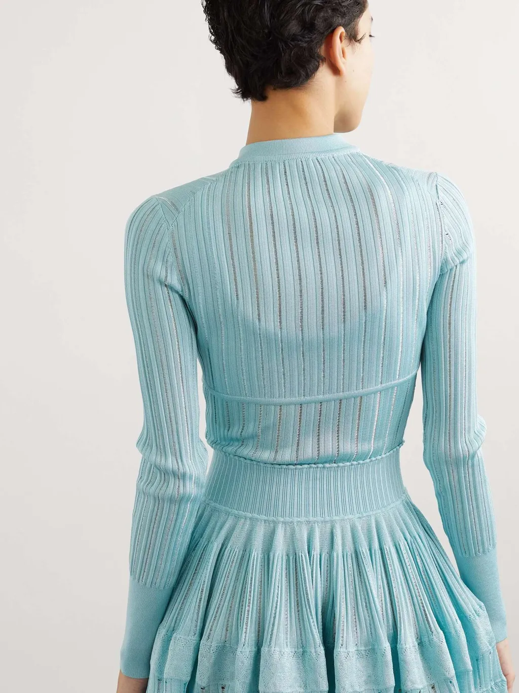Crinoline Cropped Knitted Cardigan
