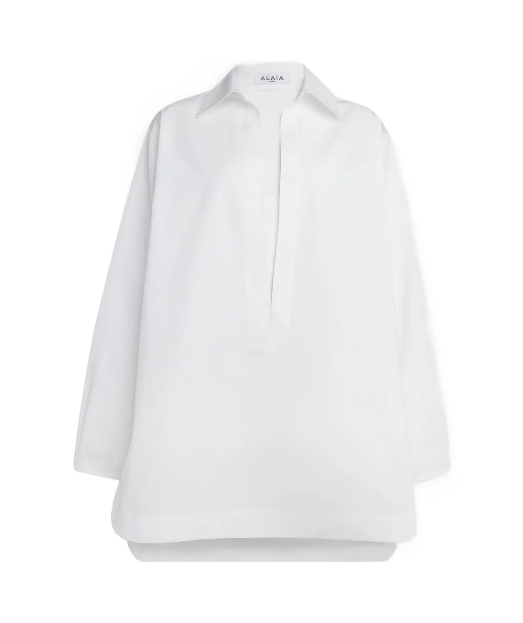 Tunic Poplin Shirt Dress