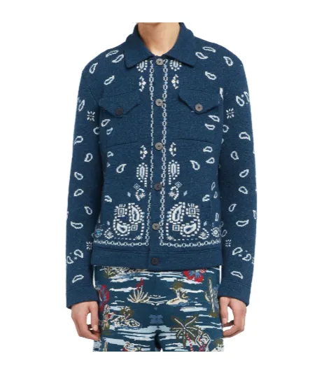 Bandana Jacquard Cardigan