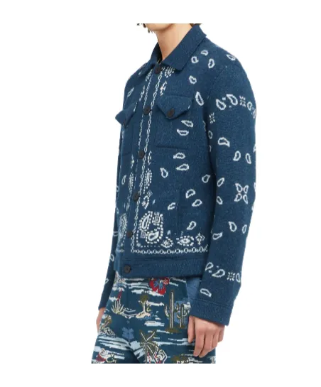 Bandana Jacquard Cardigan