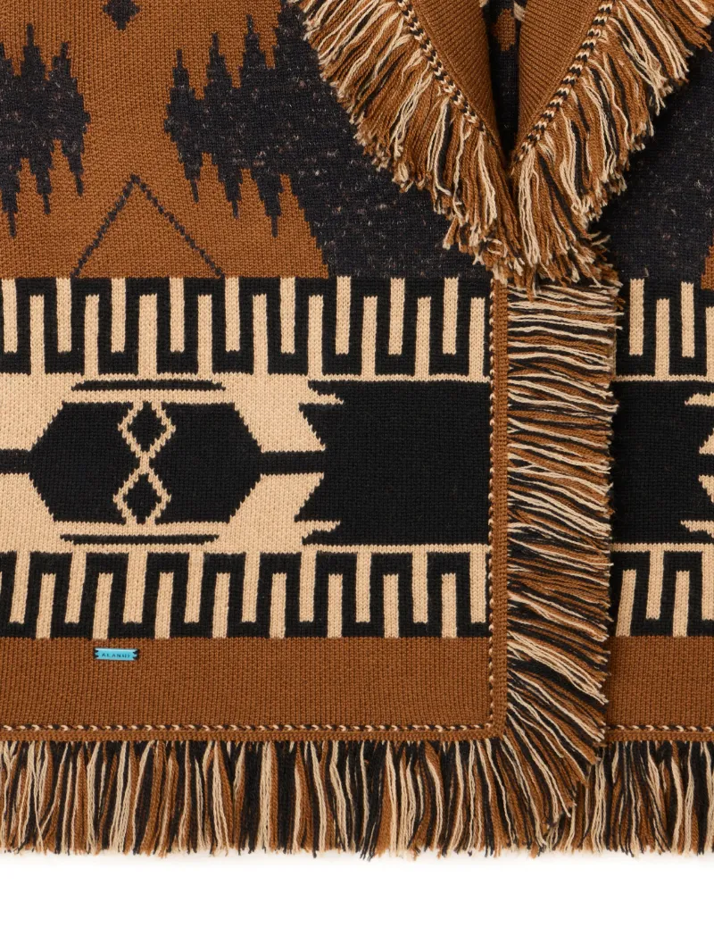 Dreamscape Fringed Knit Cardigan