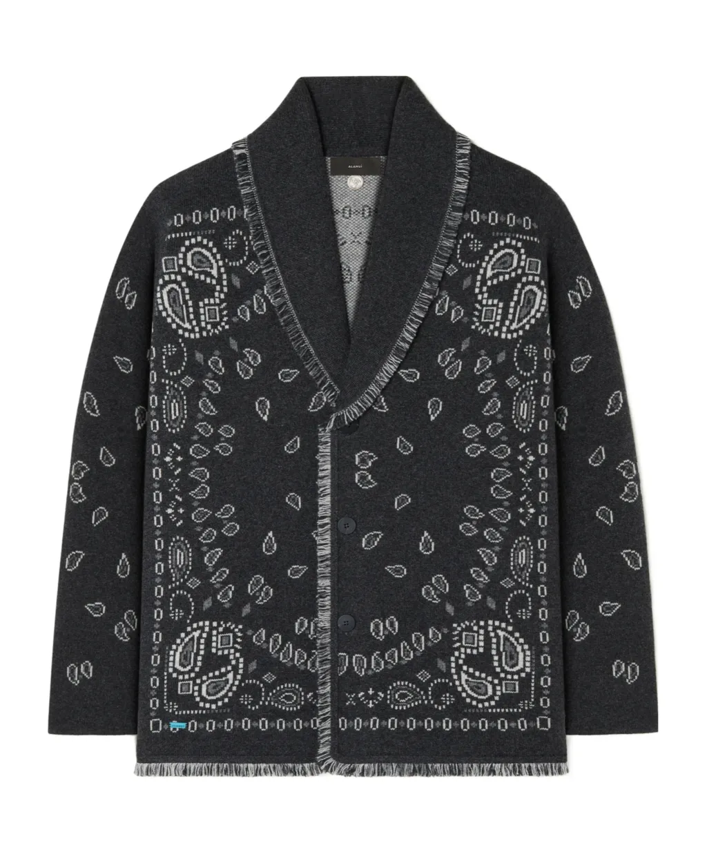Bandana Jacquard Cardigan