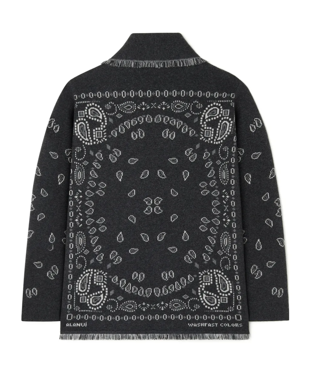 Bandana Jacquard Cardigan