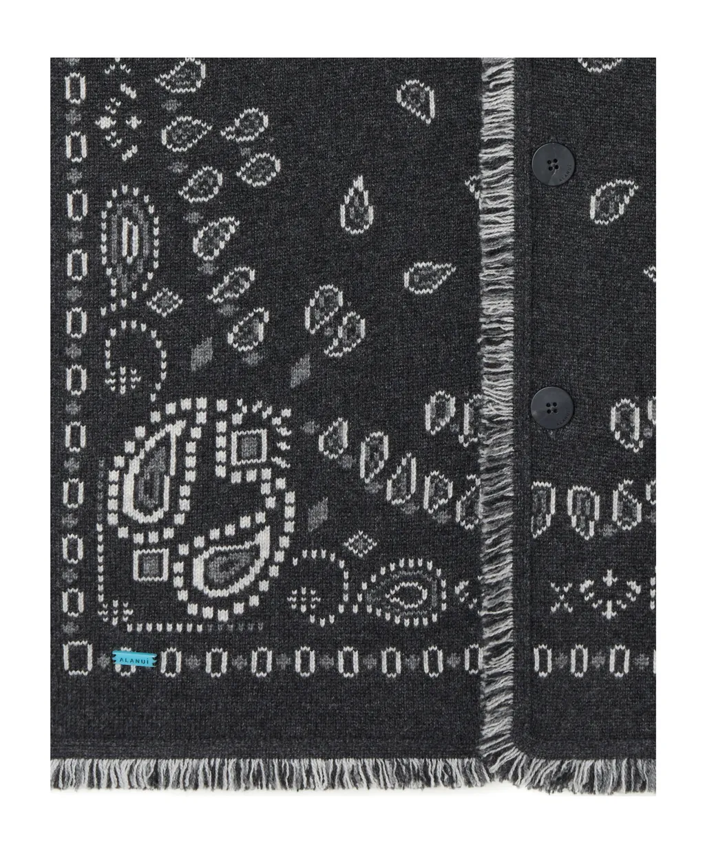 Bandana Jacquard Cardigan