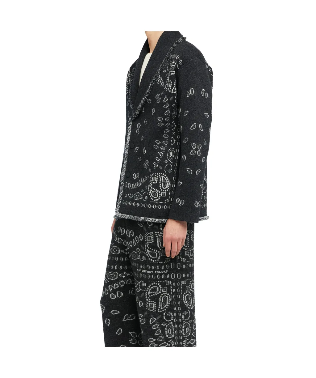 Bandana Jacquard Cardigan