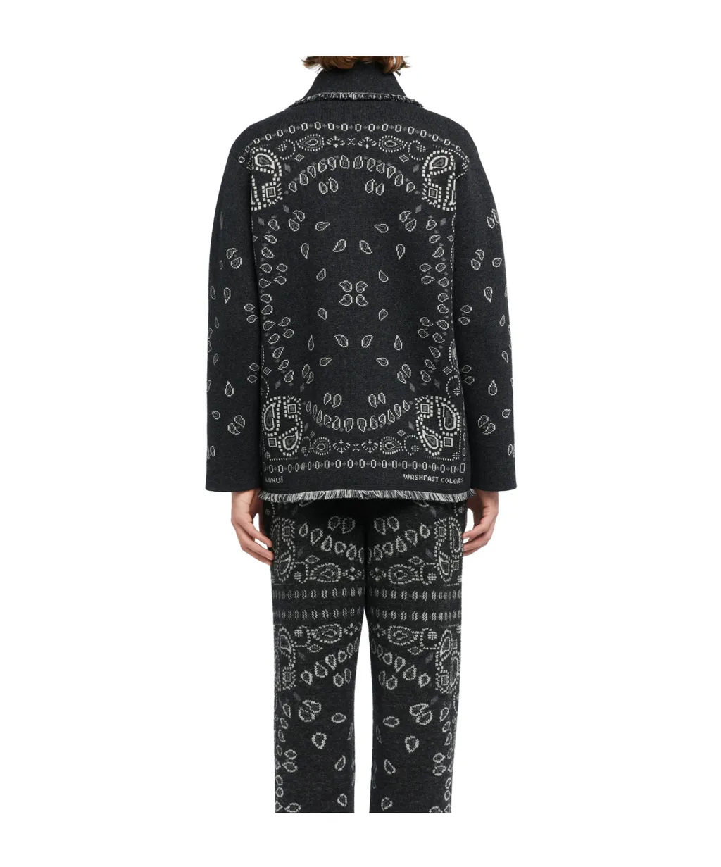 Bandana Jacquard Cardigan