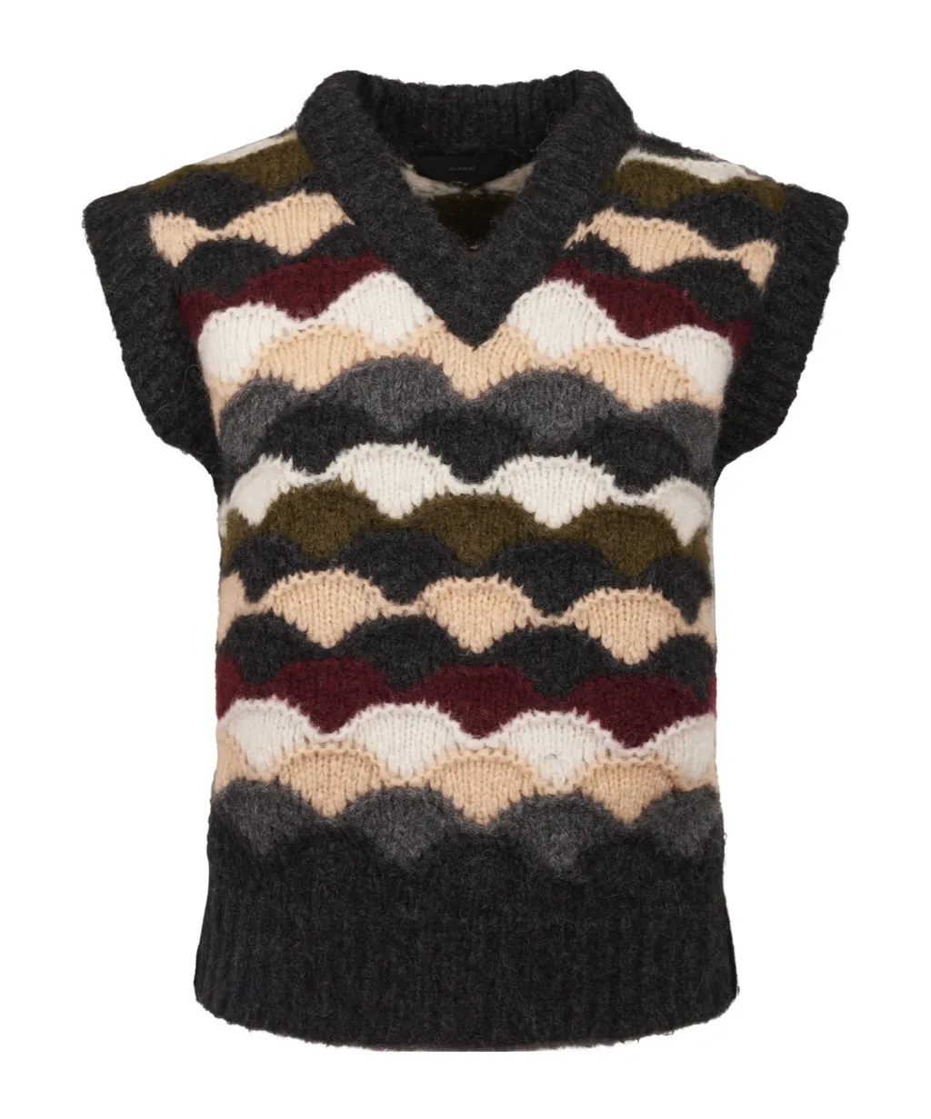 Chevron Knitted Vest