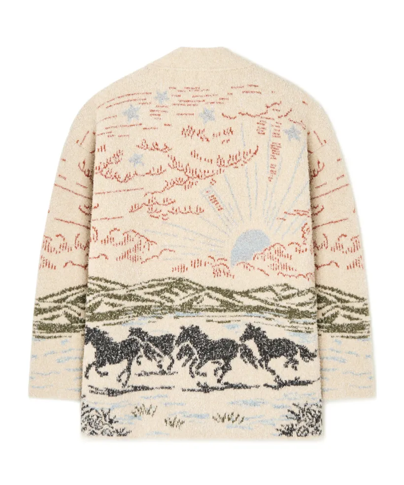 Landscape Horse Cardigan