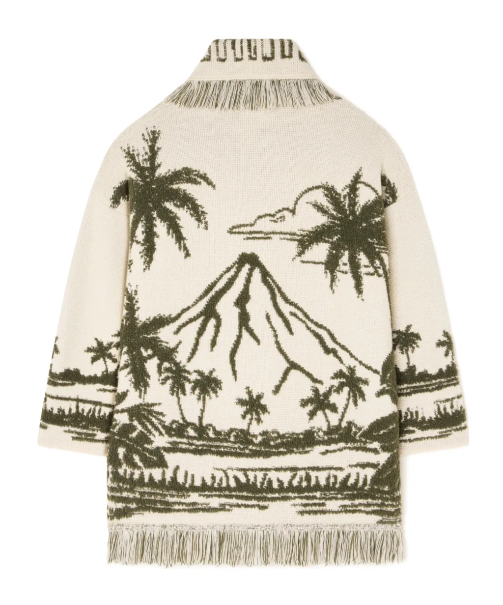Palm-Tree Fringe Cardigan