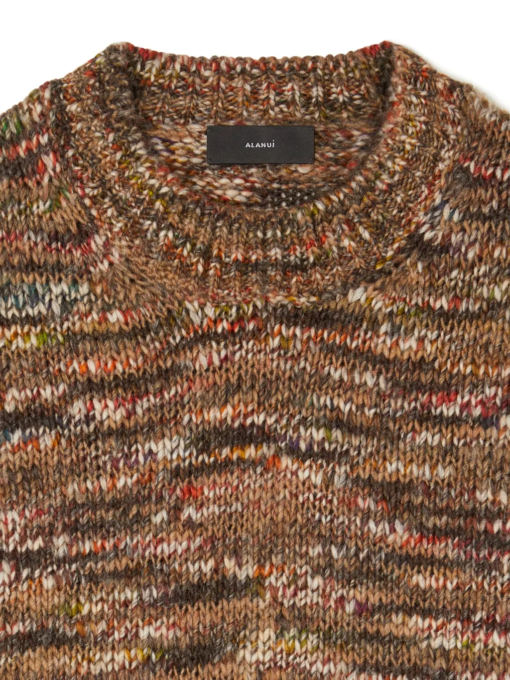 Grunge Beat Speckled Crew-Neck Sweater