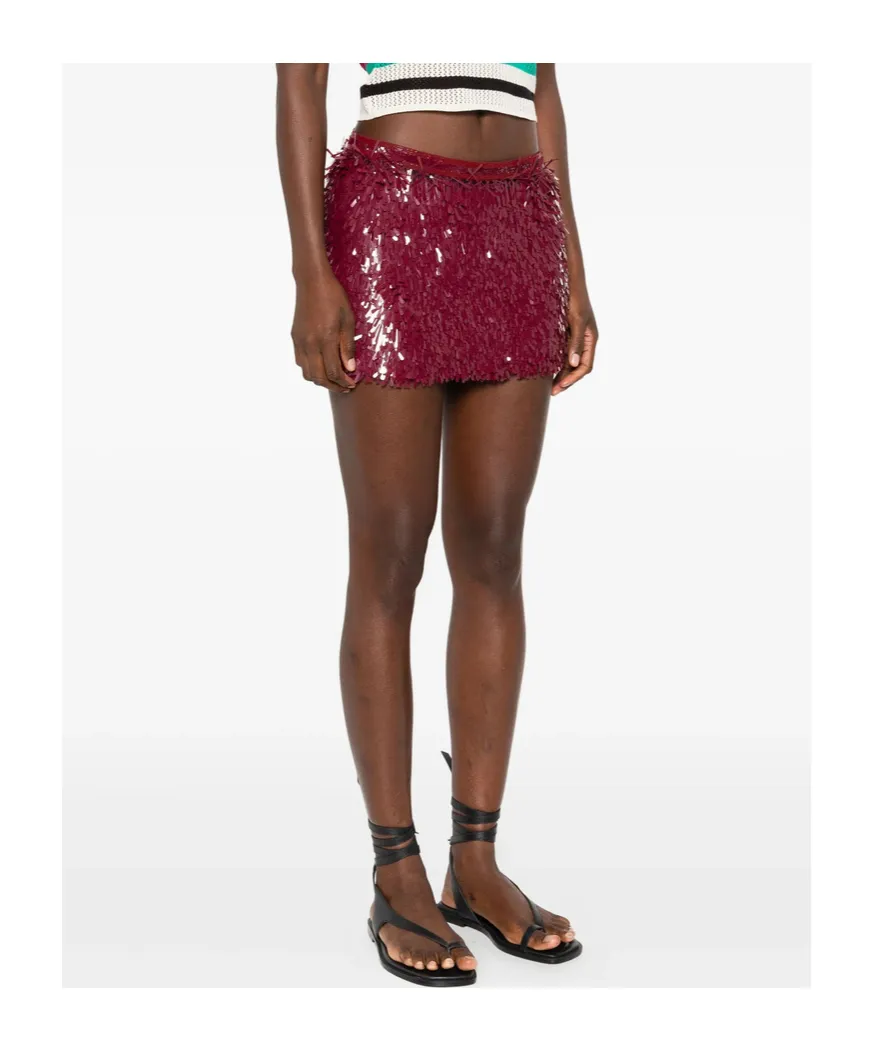 Fringe Mini Skirt