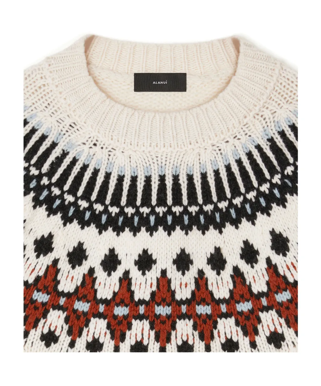 Fair Isle Patterned Wool Sweater