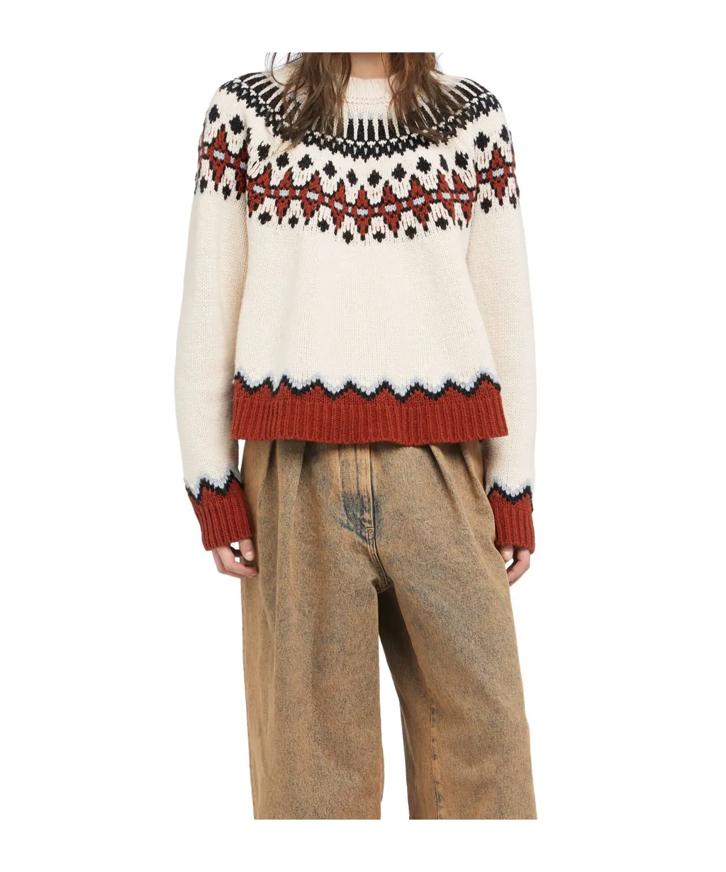 Fair Isle Patterned Wool Sweater