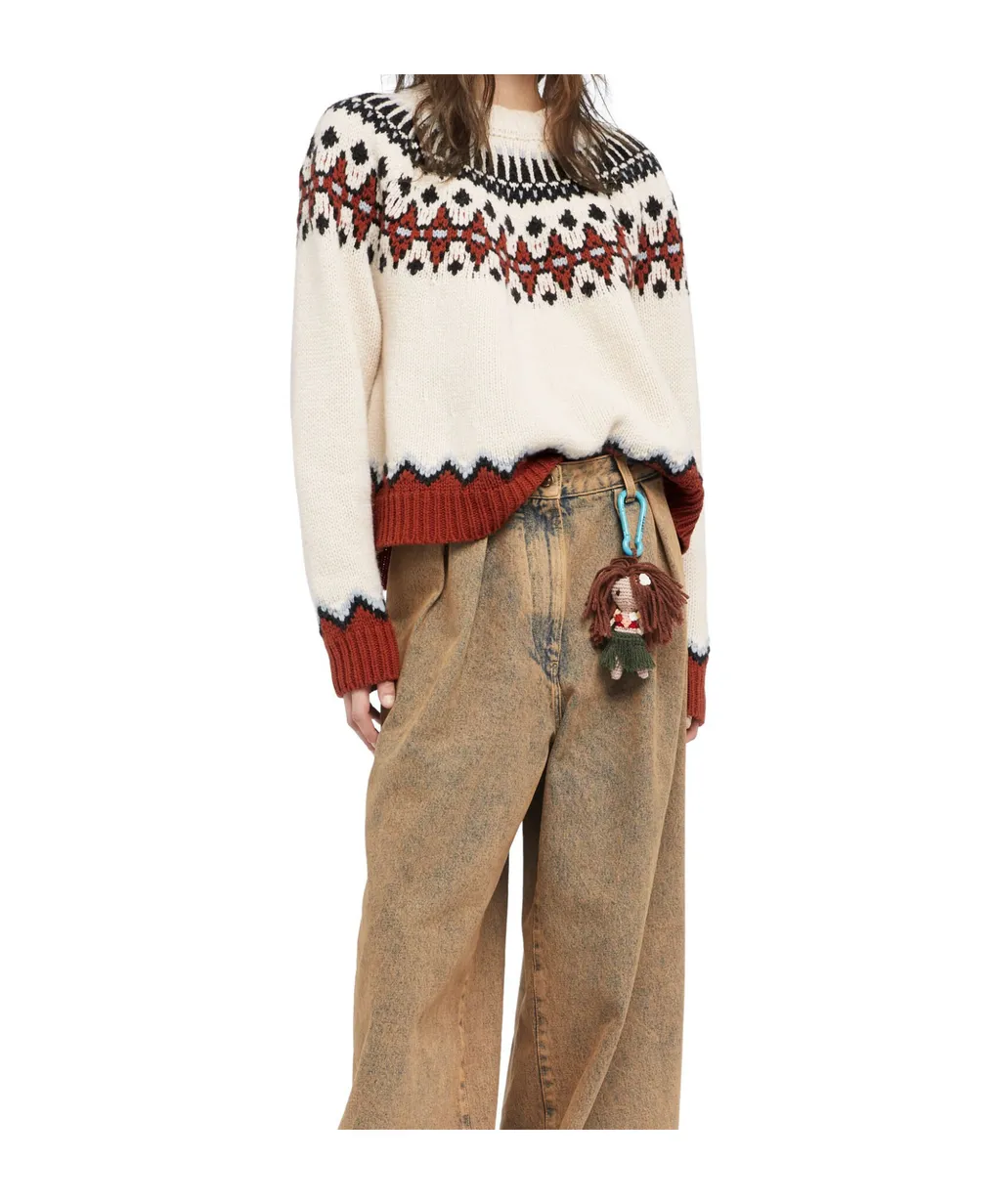 Fair Isle Patterned Wool Sweater