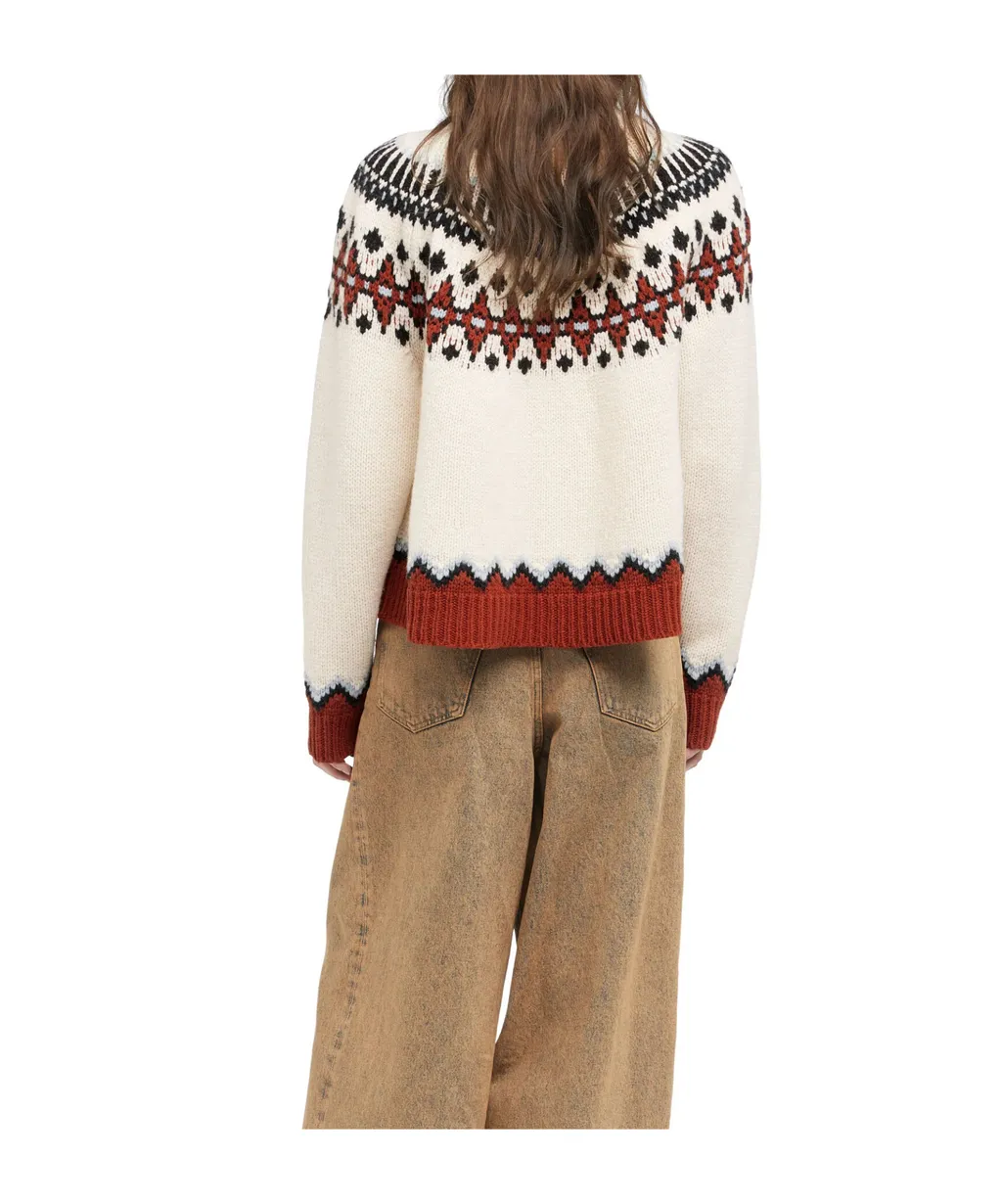 Fair Isle Patterned Wool Sweater