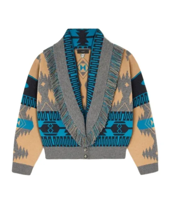 Icon Jacquard Fringe Bomber Jacket