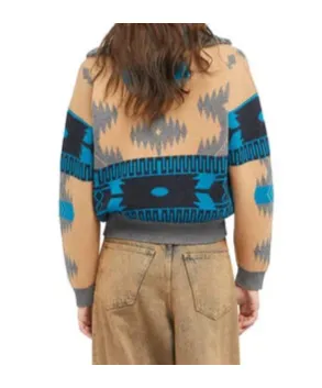 Icon Jacquard Fringe Bomber Jacket