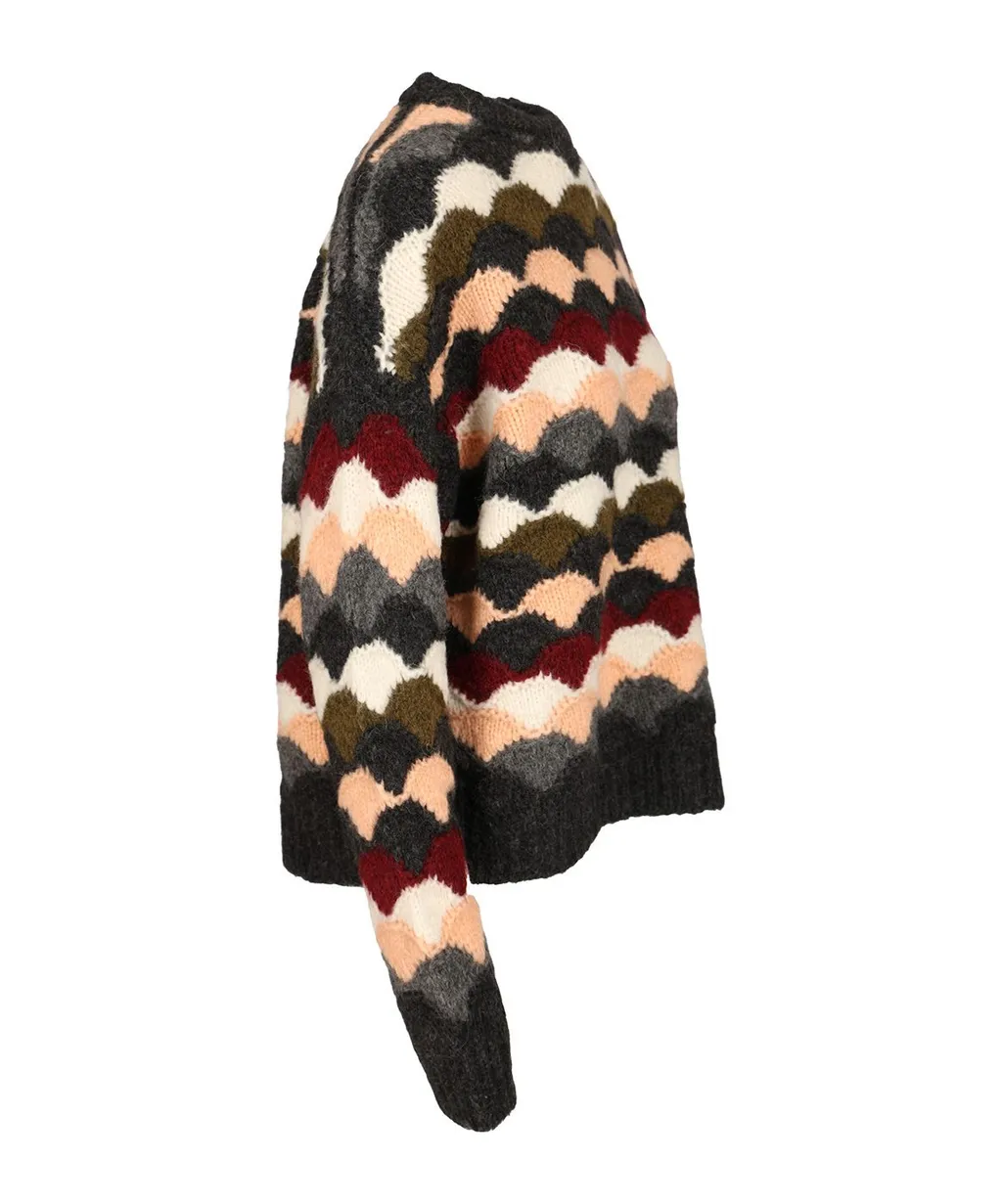 Shattered Stripes Sweater