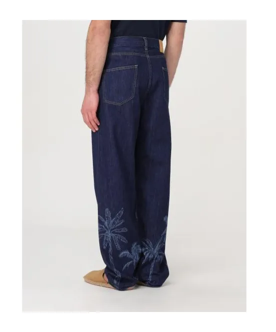 Logo-Patch Straight-Leg Jeans