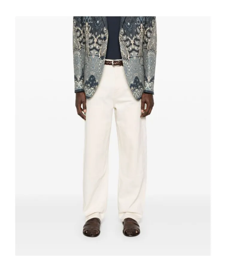 Straight Leg Denim Pants