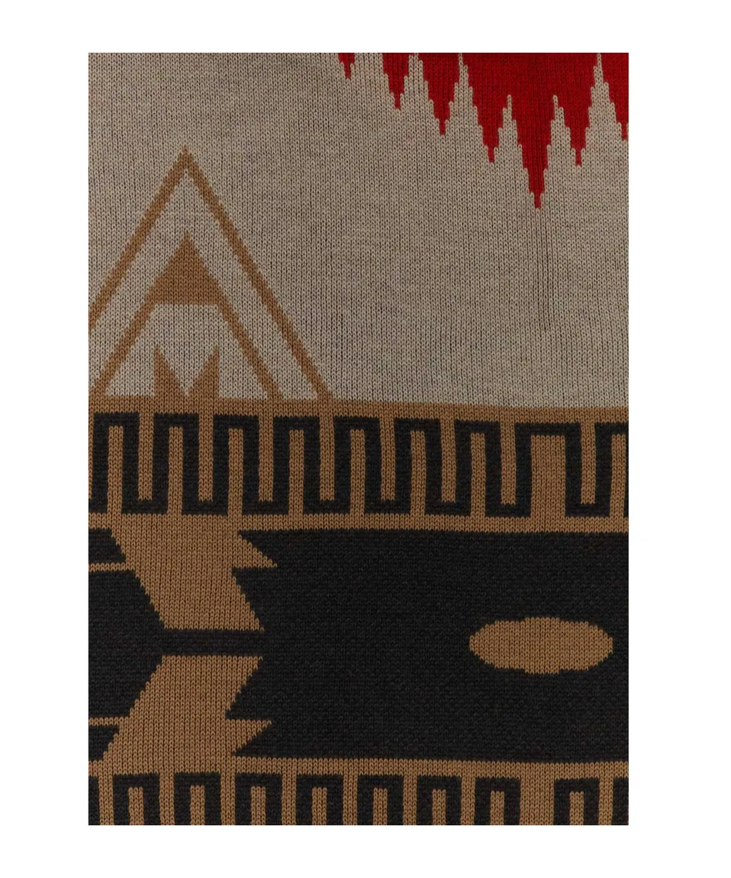 Icon Jacquard Fringed Blanket