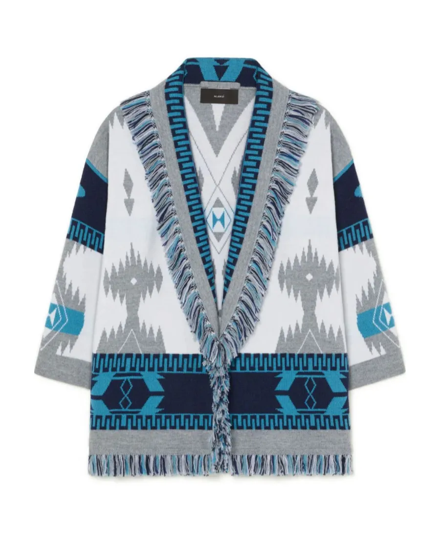 Icon Jacquard Belted Cardigan