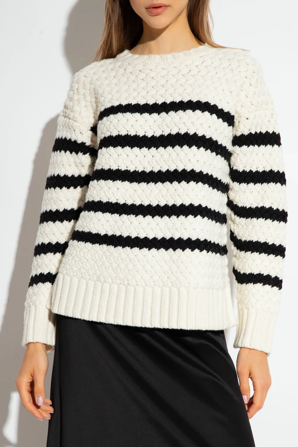 Stripe Detailed Knitted Sweater