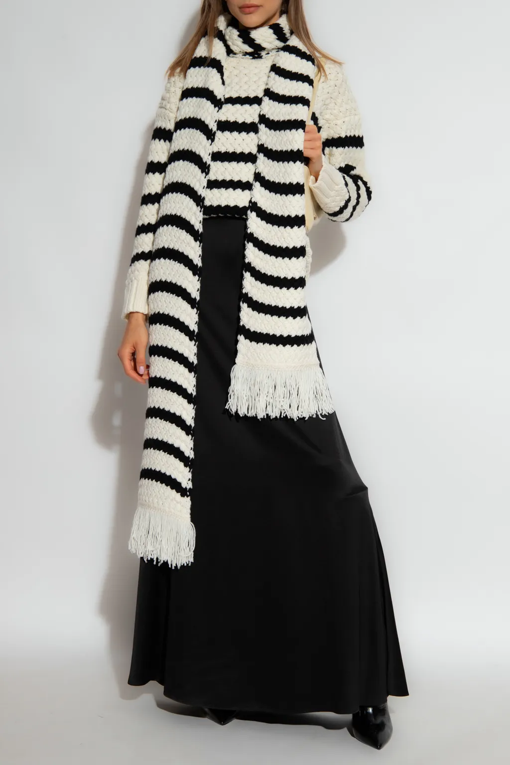 Stripe Detailed Knitted Sweater