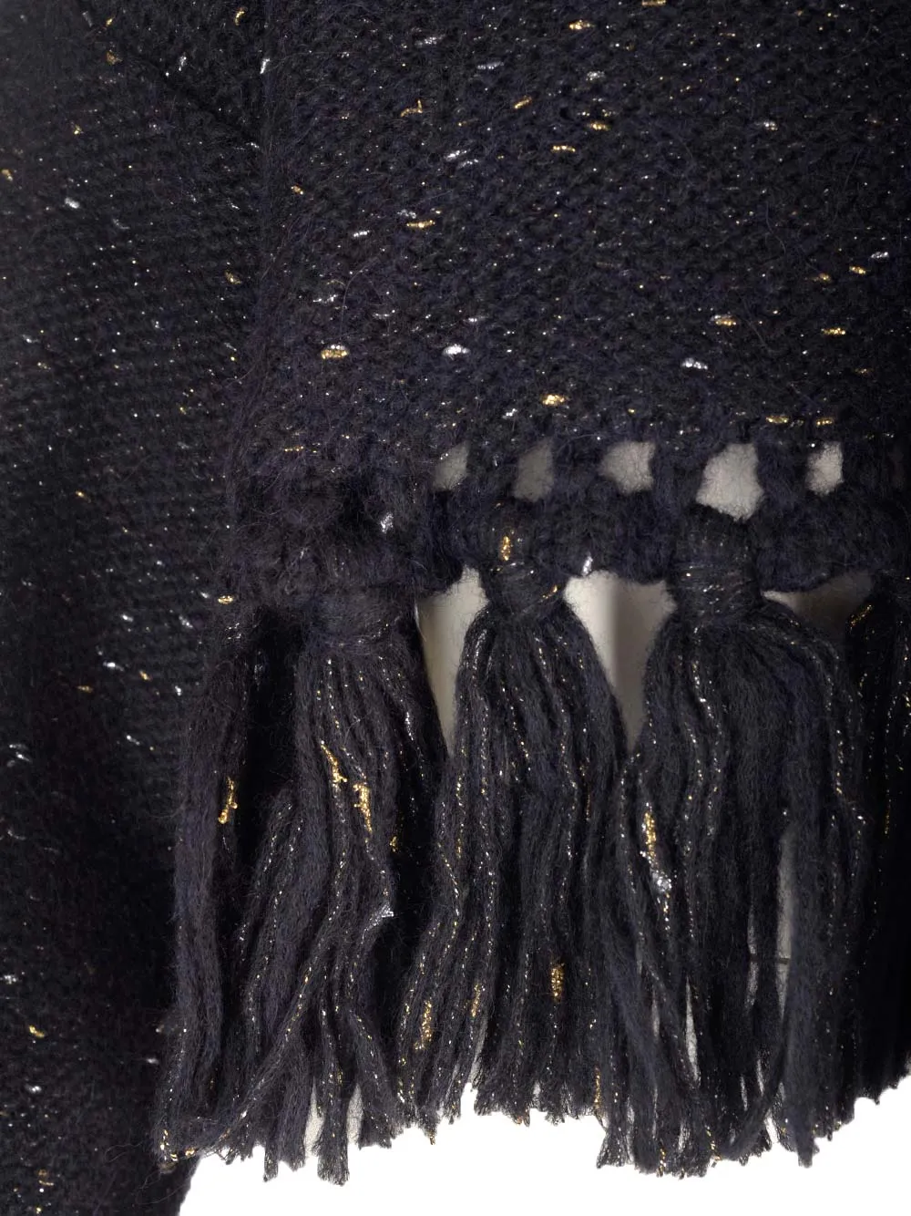 Crewneck Fringe-Detailed Sweater