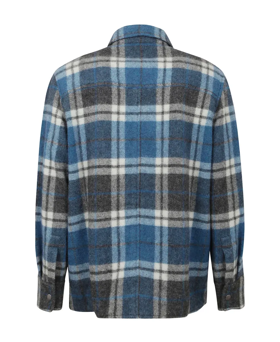 Checkered Button-Up Shirt